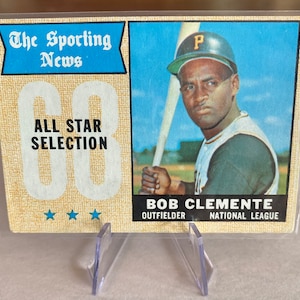 1968 Topps - Notizie Sportive All-Stars hanno chiamato Bob sulla carta n. 374 Roberto Clemente