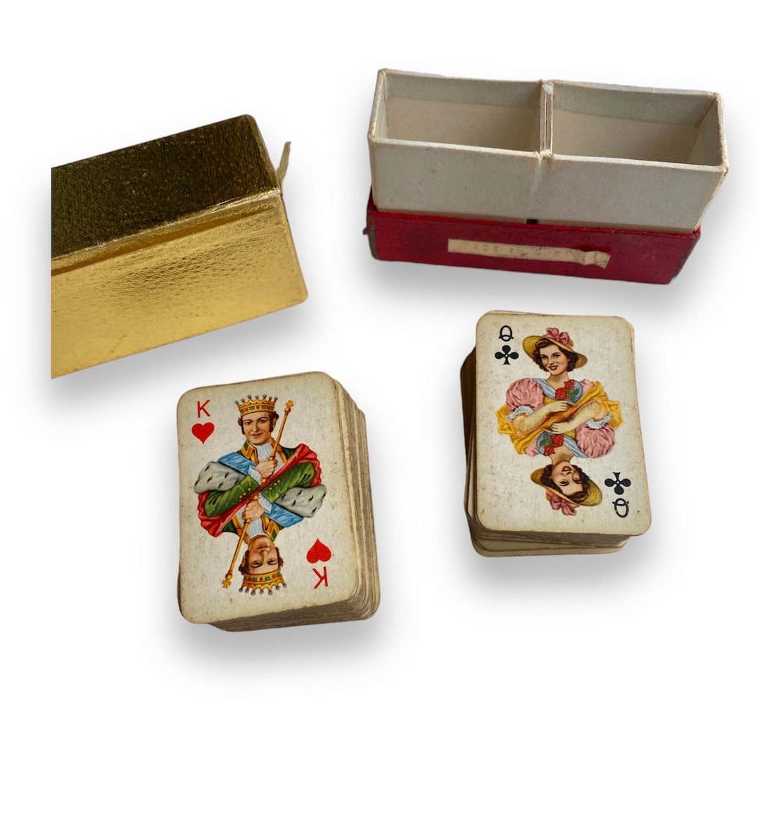 Vintage Miniature Playing Cards Deck Vienna Austria Circa Etsy