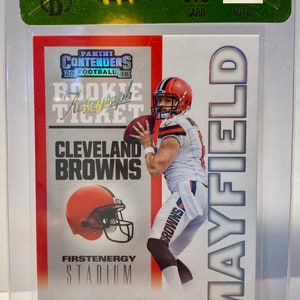 2018 Baker Mayfield Panini Contenders Stadium Auto /20 BGS 9.5 Gem Mint RC
