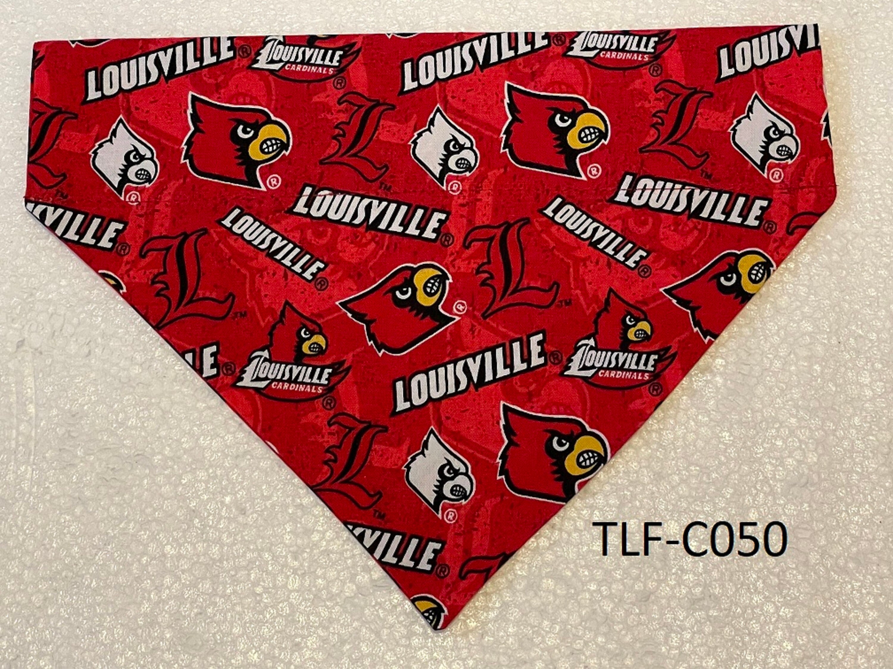University of Louisville Dog Collar Bandana-Louisville Cardinals Pet  Bandana for Collars