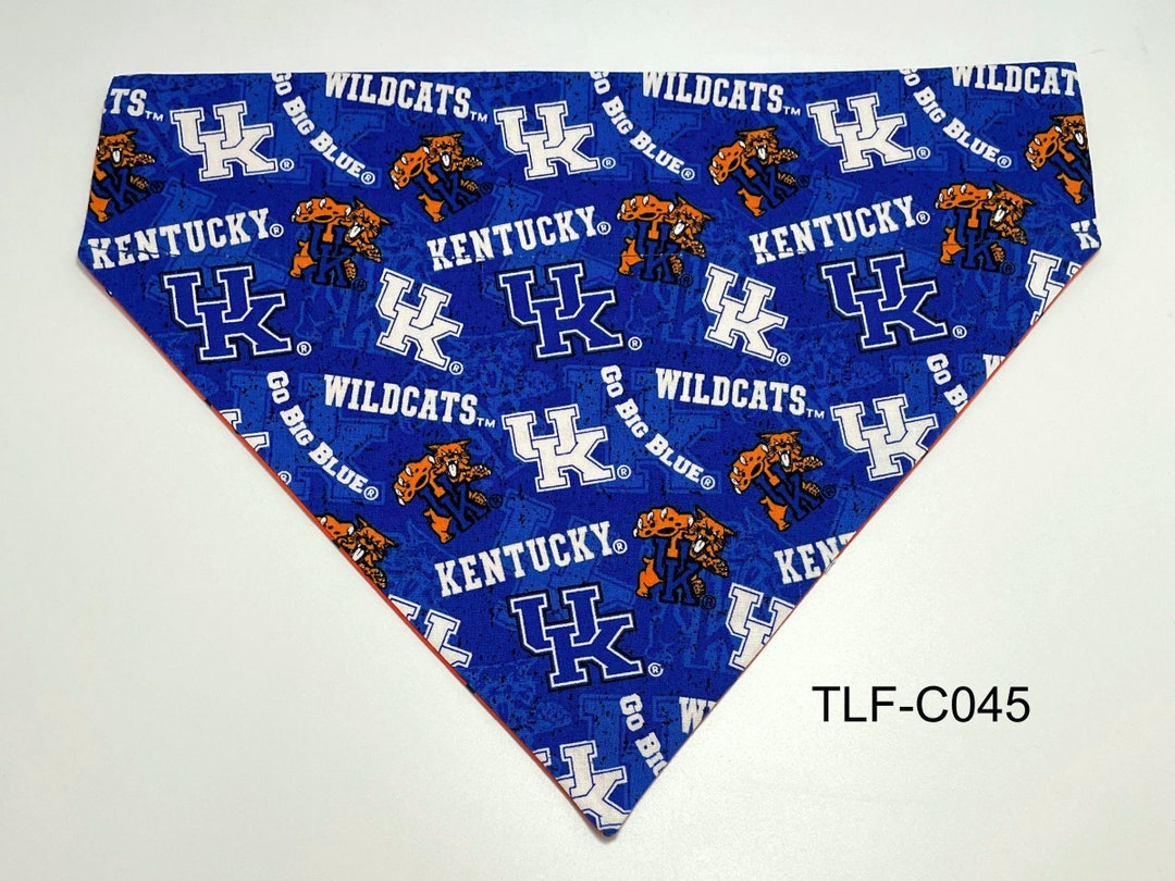 Dog Bandana University of Kentucky slip Over Collar No Tie Style Doggie