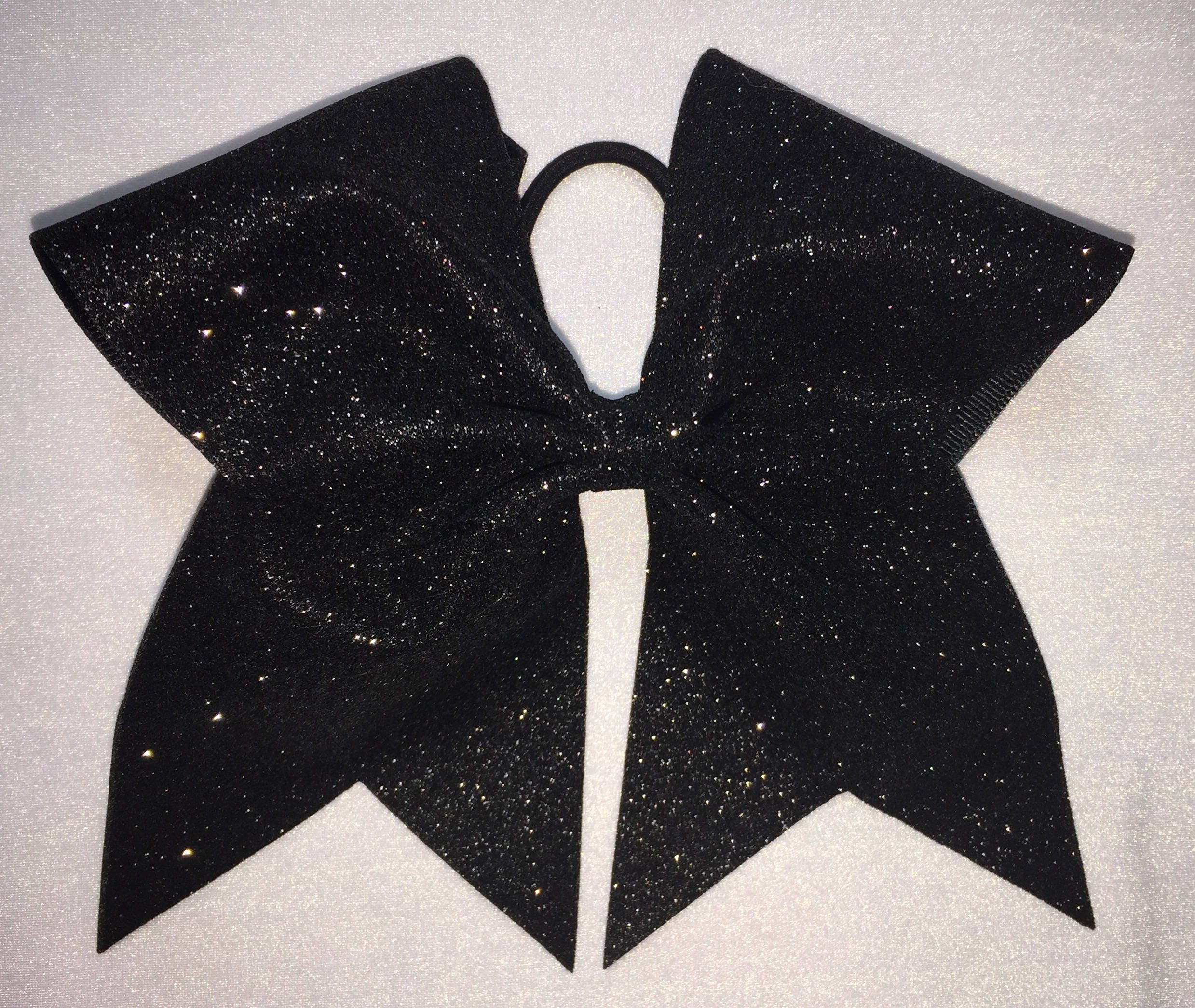 Black Glitter Cheer Bow – Bling Bow Love