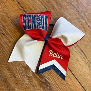 You pick Senior 2027 glitter bow image 5