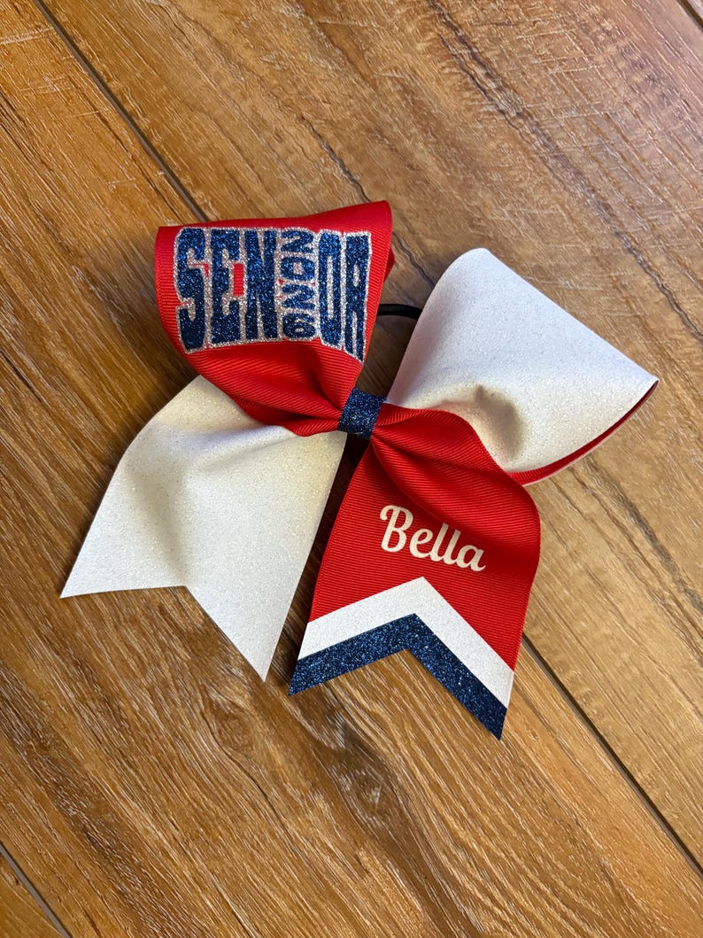 You pick Senior 2027 glitter bow image 5