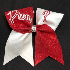 Prom proposal cheer bow FREE monogram