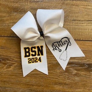 2024 BSN graduation cap bow image 3