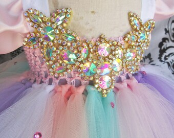 Rainbow Unicorn Dress/Unicorn Dress/Rainbow Dress/Pastel Rainbow Party/Unicorn Party/Unicorn Pony Dress/Pastel Unicorn Party/Baby Girl Dress