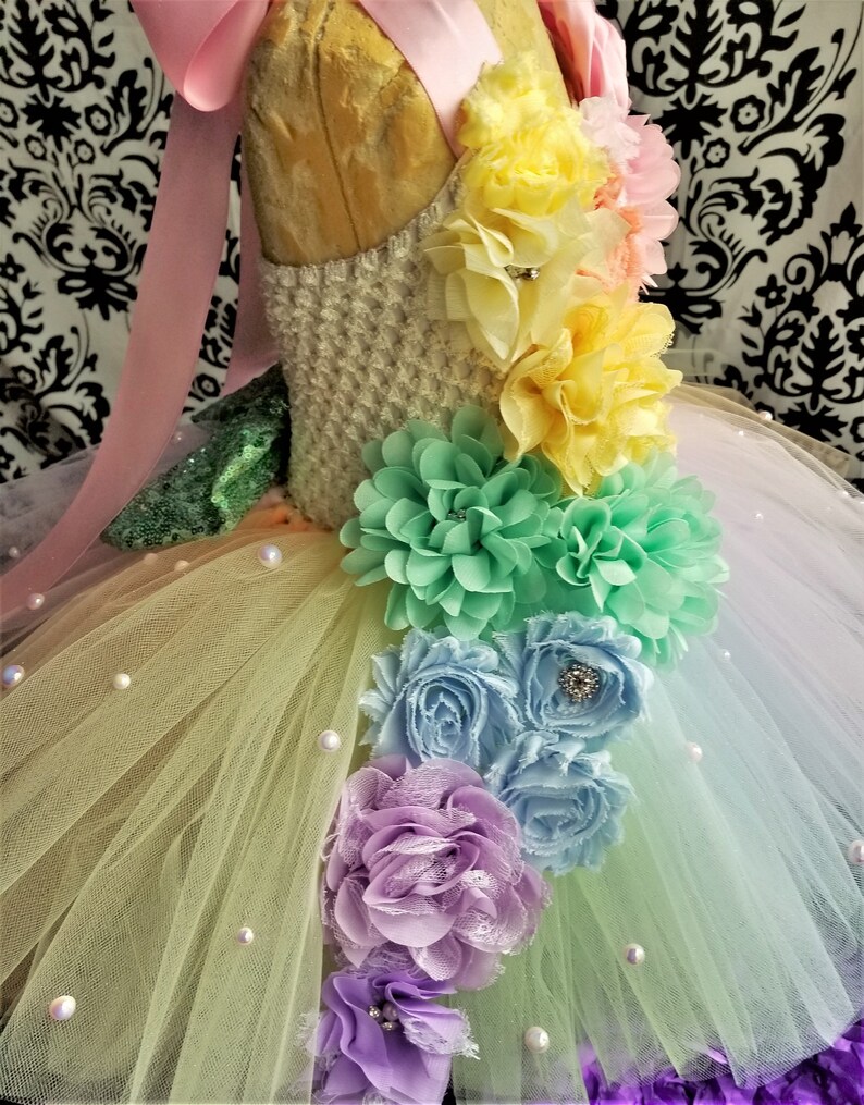 Rainbow Pastel DressPastel Rainbow OutfitRainbow Baby DressGirls/' DressesBaby Girl DressesBirthday OutfitRainbow BirthdayRainbow Tutu