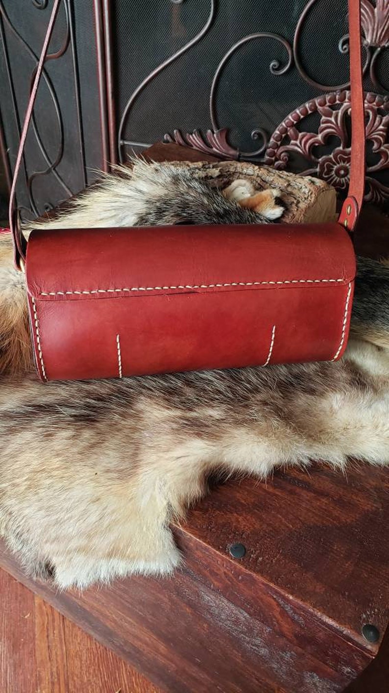 Small and Unique Design. Leather Hand Bag