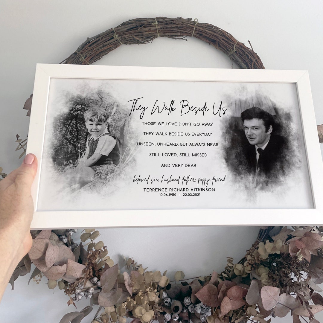 Memorial Toasts Custom Memorial Quote Framed Print or Printable Funeral Scripture ...