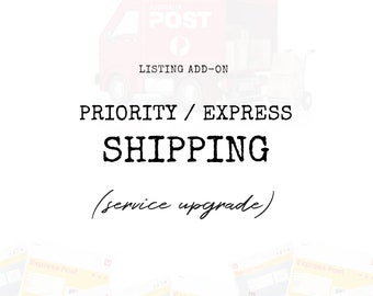 Service Add On: Shipping Upgrade, Express Post, Tracking Post by Mint Imprint