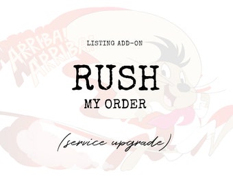 Service Add On: Rush Order Priority Design Processing 24 Hour / Add On / Personalized Design by Mint Imprint