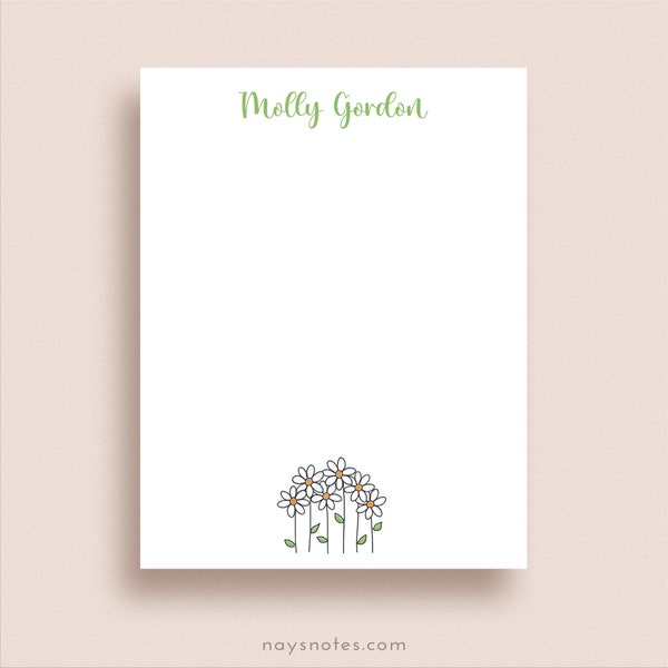 Daisy Note Cards Etsy