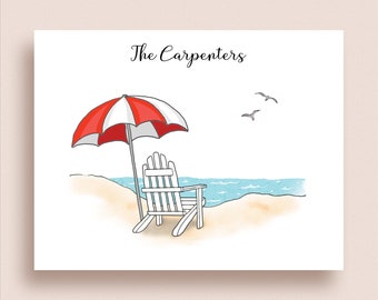 Beach Chair Cards With Photos Etsy