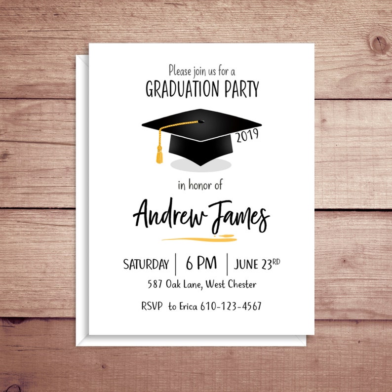 Graduation Invitations Graduation Party Invitations High School Grad Invitations Custom Invitations College Grad Invitations