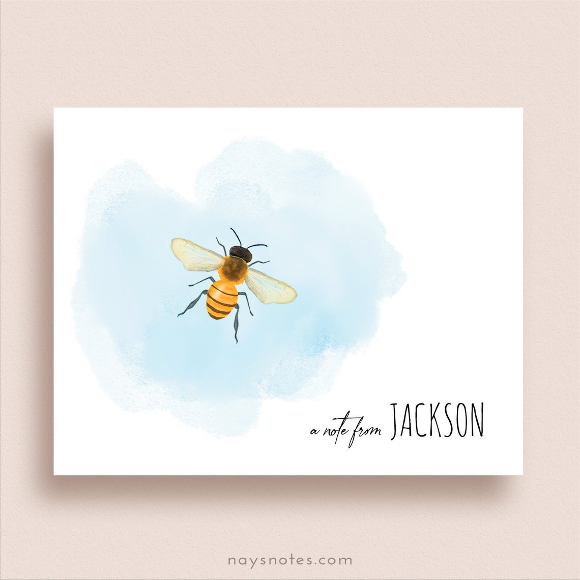 Bee Note Cards Honey Bee Note Cards Folded Note Cards Etsy