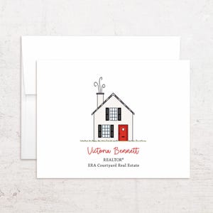 Personalized Realtor Stationery - House Note Cards - New Home - Custom Folded Notes