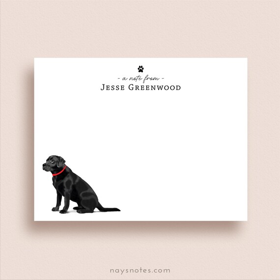 Lab Silhouette Note Card Lab Silhouette Note Card