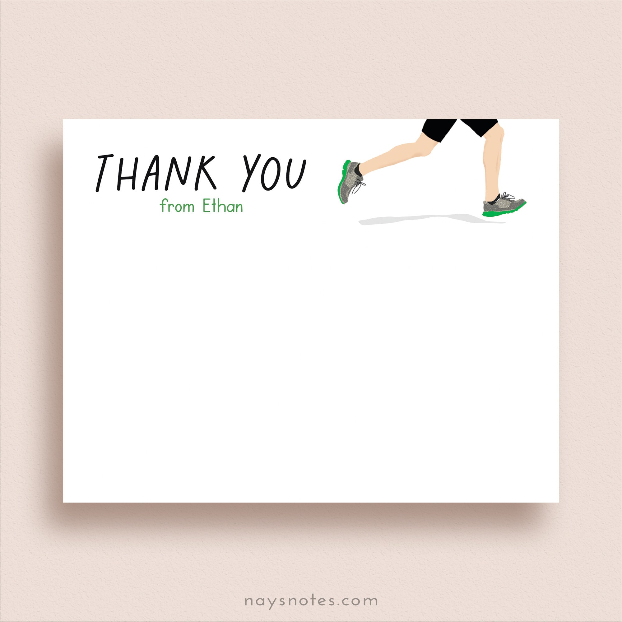 Modern Note Cards for Men, Thank You Note Cards For Boyfriend