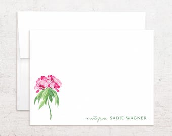 Tarjetas de felicitación con diseño de laurel de montaña - Papelería personalizada con diseño de laurel de montaña - Notas planas con la flor estatal de Pensilvania