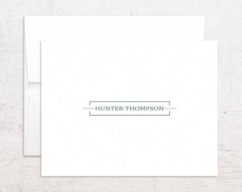 Papelería personalizada - Tarjetas de felicitación con nombre personalizado - Tarjetas de visita - Notas plegadas