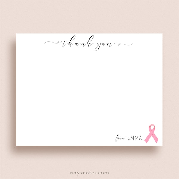 Breast Cancer Thank You Cards - Etsy