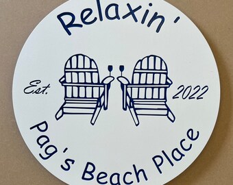 Custom Beach House Sign, Coastal Home Decor, Personalized Lake House ***LIFETIME GUARANTEE***