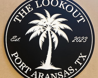 Custom Beach House Sign, Coastal Decor, Personalized Lake House ***LIFETIME GUARANTEE***