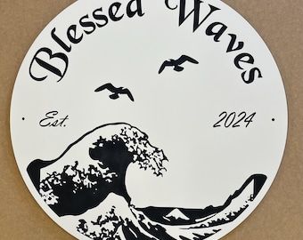 Custom Beach House Sign, Coastal Decor, Personalized Lake House ***LIFETIME GUARANTEE***