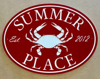 Custom Beach House Sign, Coastal Home Decor, Lake House ***LIFETIME GUARANTEE***