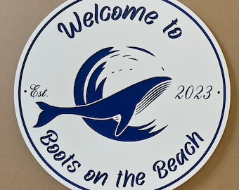 Custom Carved Beach House Sign, Coastal Home Decor ***LIFETIME GUARANTEE***