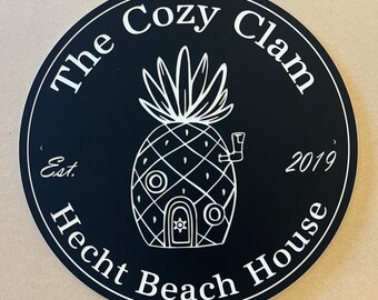 Personalized Family Name Sign, Custom Beach House Sign ***LIFETIME GUARANTEE***