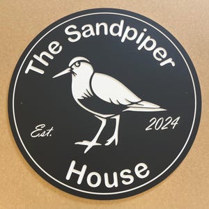 Placa comercial, Placa de casa com nome de família personalizado, Placa externa personalizada