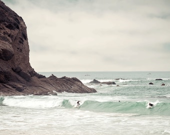 Dana Point Vintage Beach Surfer Photography Print Orange County Seascape Fine Art Wall Art Decor | Also Available on Canvas or Metal