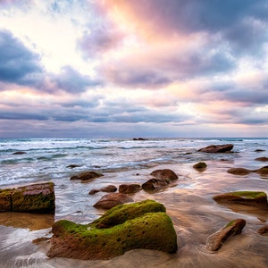 San Diego Scripps Beach La Jolla Beach Sunset Seascape California Fine Art Photograph Print Wall Decor Also Available on Canvas or Metal