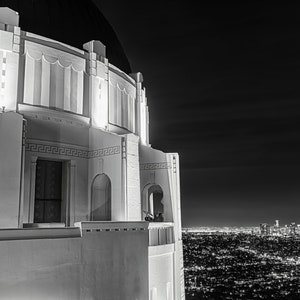 Los Angeles Photography Print Griffith Observatory Telescope Night Fine Art Photograph Wall Decor | Also Available on Canvas or Metal