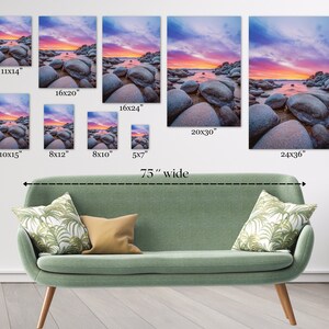 Lake Tahoe Photo Print - Sand Harbor Beach - Lake Tahoe Sunset - Nature Photography - Nevada Wall Art - Large Tahoe Canvas image 10