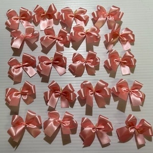 20 Baby Pink Light Pink Double Looped Medium size Dog Bows pink Dog Bows Dog Grooming bows top knot bows ear bows dog collar bow Hair Bows
