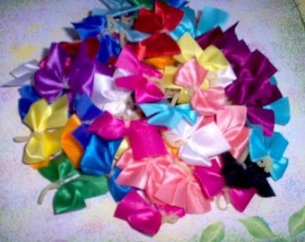 Dog Grooming Bows 50 small Solid Dog Bows