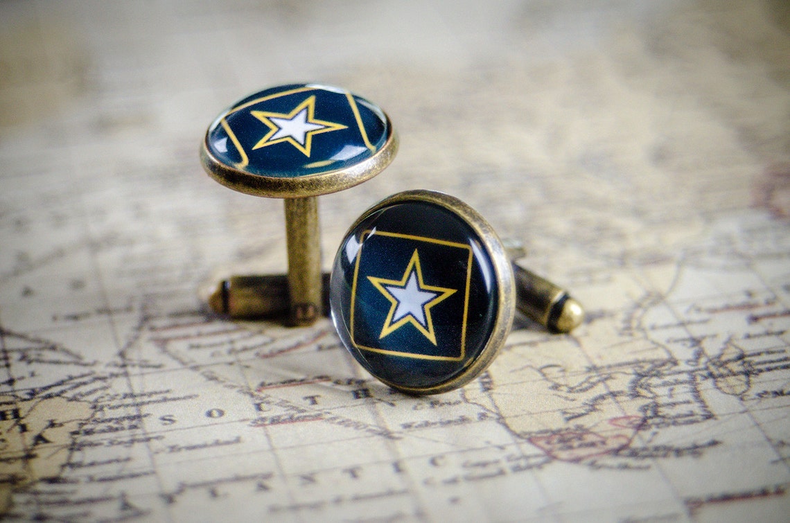 Cufflinks Army Cufflinks Military Formalwear United States Etsy