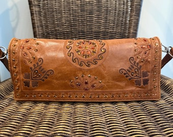 Y2K Wilsons Leather Gem Purse Clutch