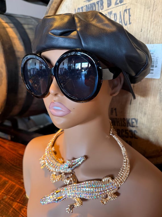 Jackie O black sunglass frames - image 2