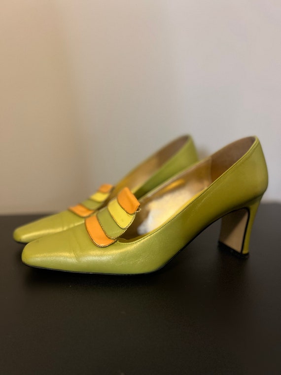 VTG 80s Green Juliana Shoes