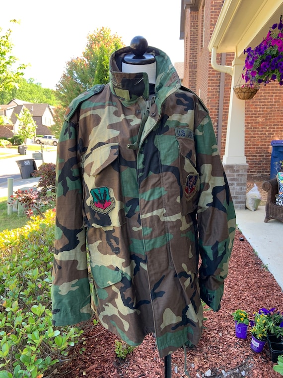 Vintage US Military M65 Camo Field Jacket.