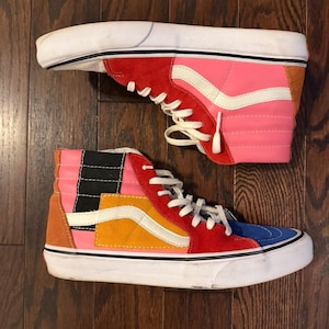 Multicolored Patchwork Sneakers