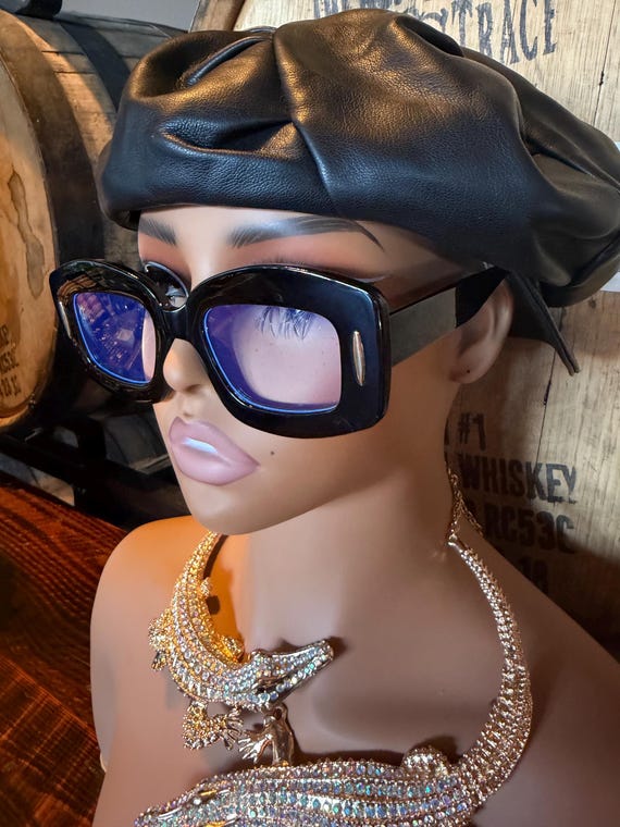 Y2K Rectangular Bold Frame Sunglasses - image 2