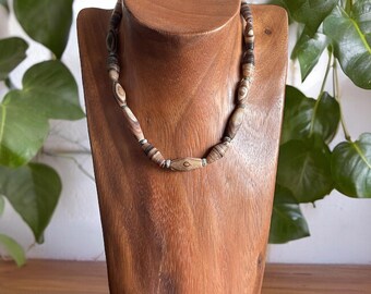 Heritage-ketting Latte-agaat – aardse elegantie, tijdloze ziel
