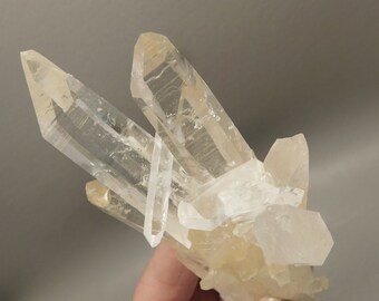 Lemurian Quartz Clear Natural Crystal Points 3.25 inch Healing Stone Columbia #e5