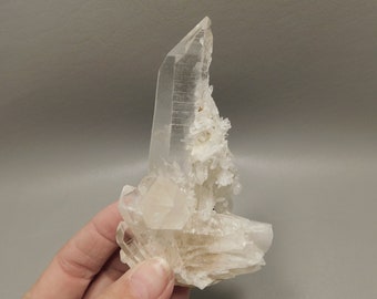 Lemurian Quartz Clear Natural Crystal Points 3.6 inch Healing Stone Columbia #e6