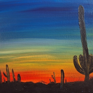 Cactus sunset